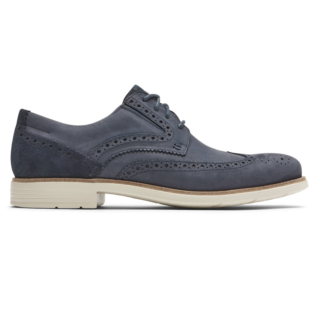 ロック ポート スニーカー メンズ 青 - Total Motion クラシック Dress Wingtip - BGA461835